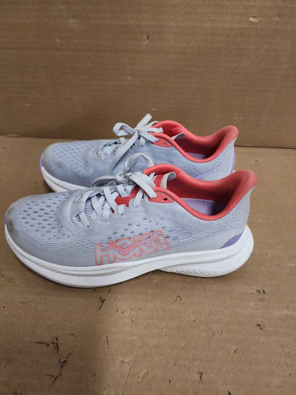 USED Hoka Women's Mach 6 Pale Dusk/Gull 6 Medium